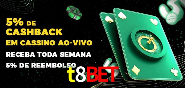 Promoções do cassino ao Vivo t8bet